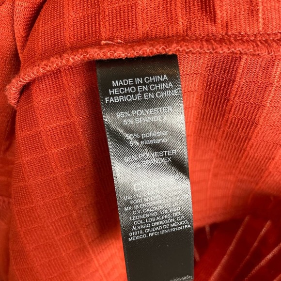 Chico's Rust Quilted Knit Zip jacket 3 - Picture 5 of 8